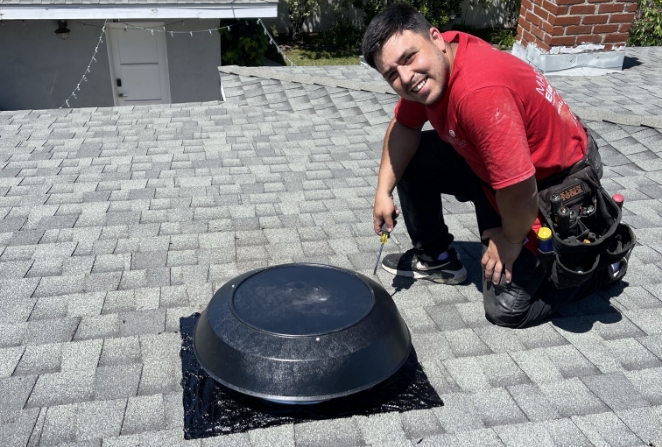 Exhaust fan installation